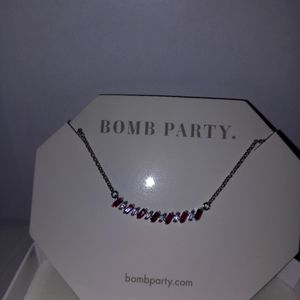 Lab Created Garnet Necklace